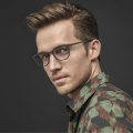 male model wearing lindberg glasses