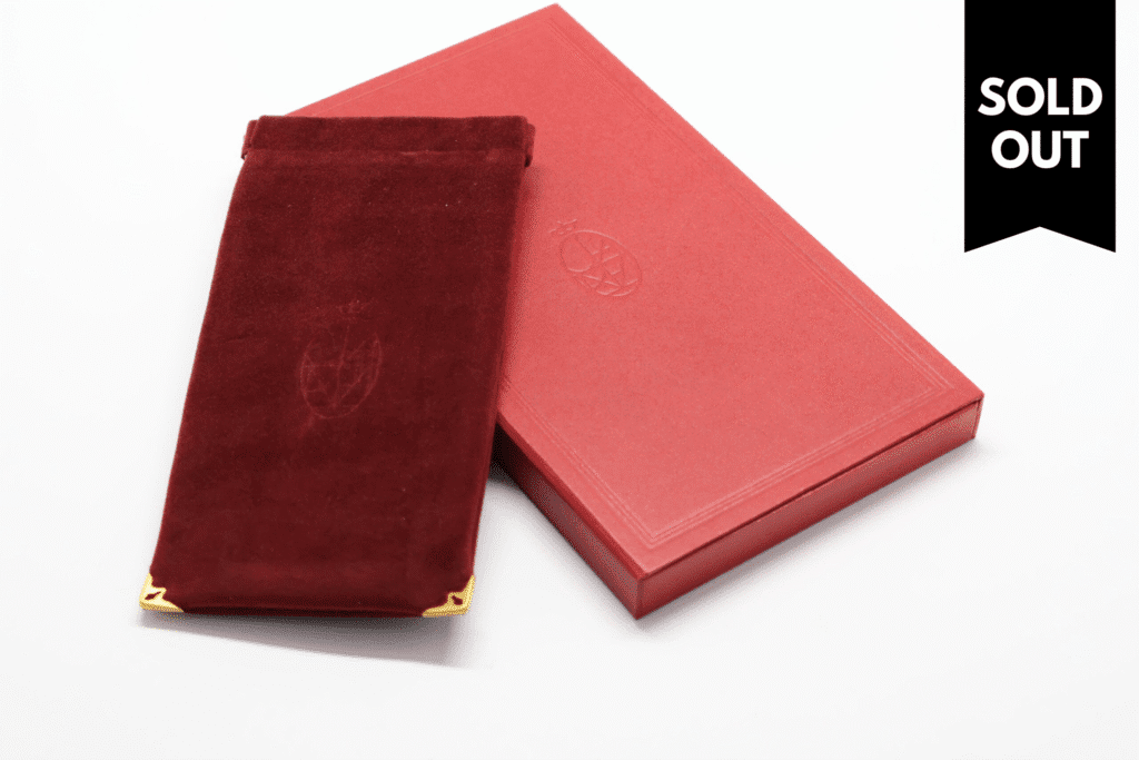 Image for JACQUES MARIE MAGE SOFT POUCH – VELVET BURGUNDY